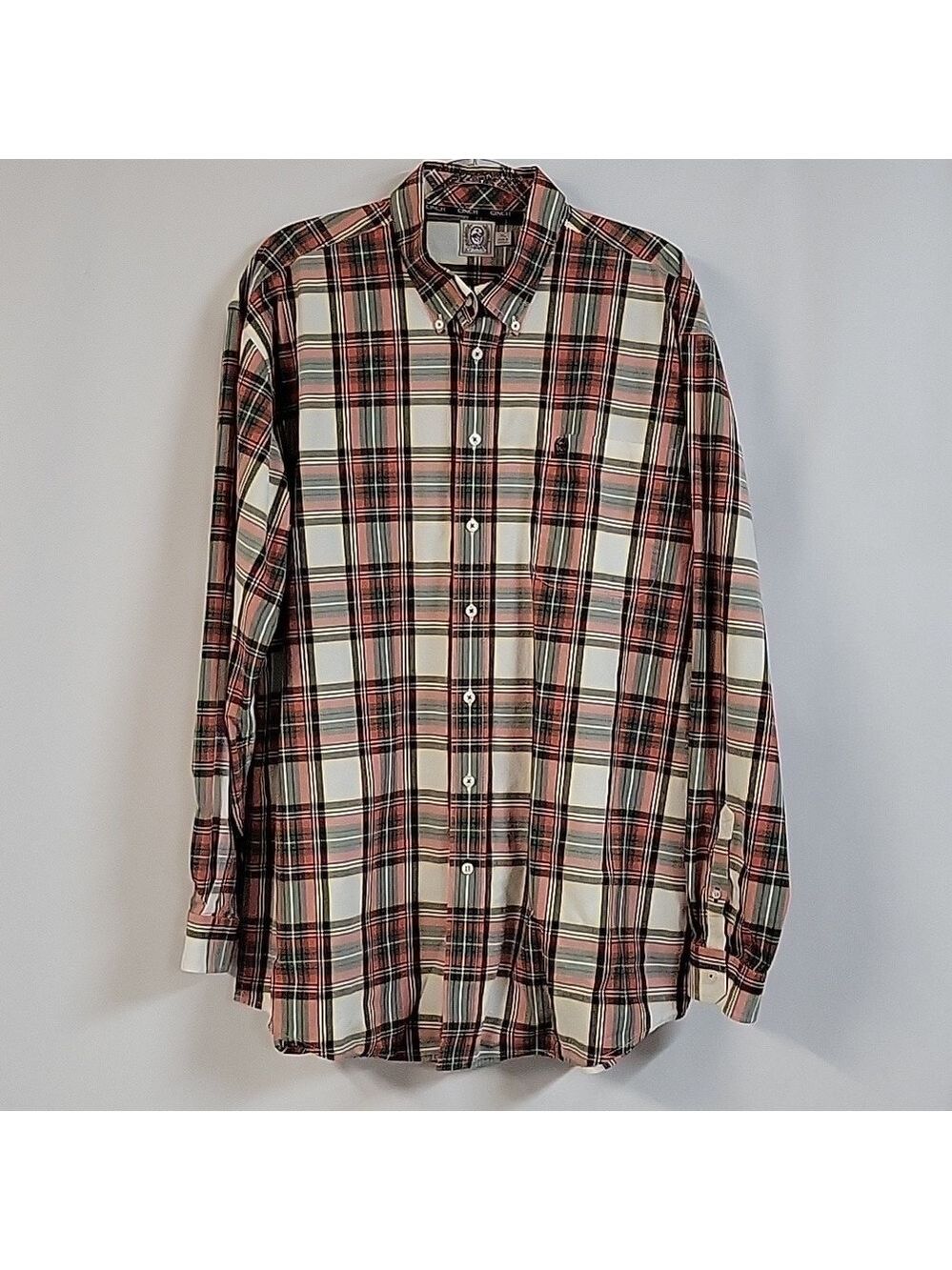 Cinch Men's Long-Sleeved Button-Down Plaid Patterned Shirt, Size XL